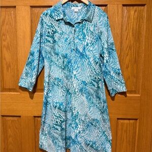 Liz Claiborne Women’s XL Aqua Blue  Dress